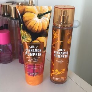 bbw sweet cinnamon pumpkin mist and shea butter